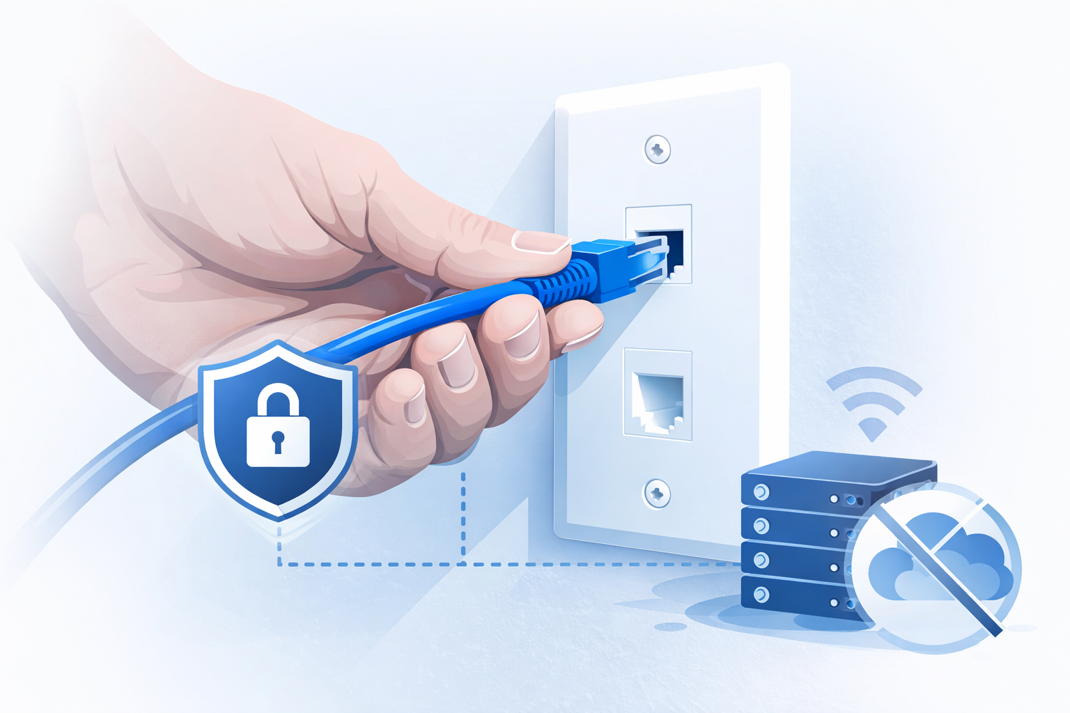 Internet cable installation